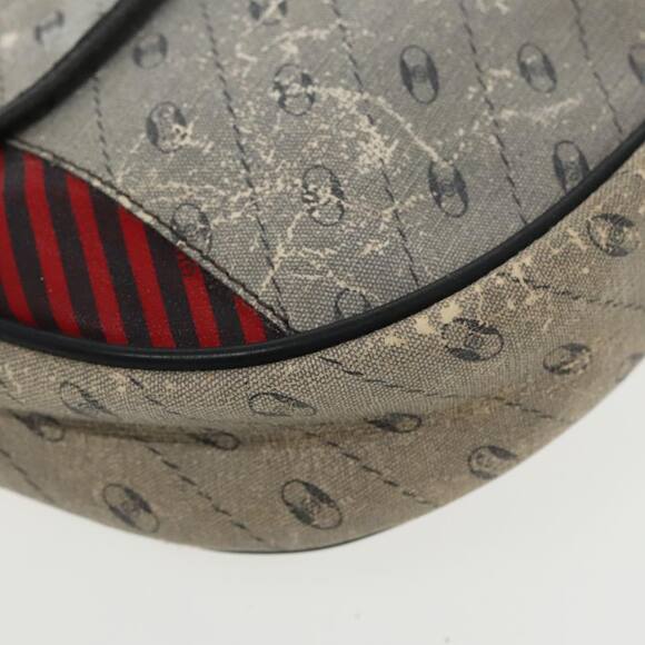 GUCCI Shoulder Bag Coated Canvas Gold Navy - Picture 10 of 16